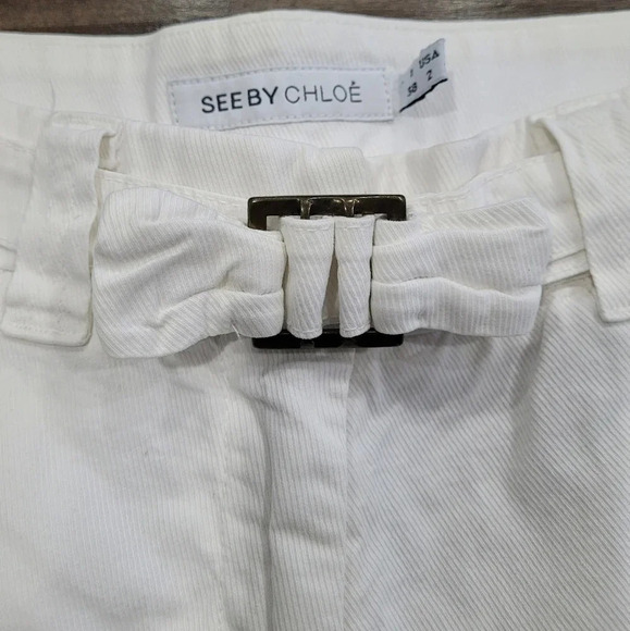 See by Chloe Cropped Belted Cord Trouser - Picture 8 of 16